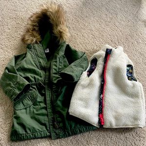 Gap Kids 2 in 1 Parka Toddler Girl 3T